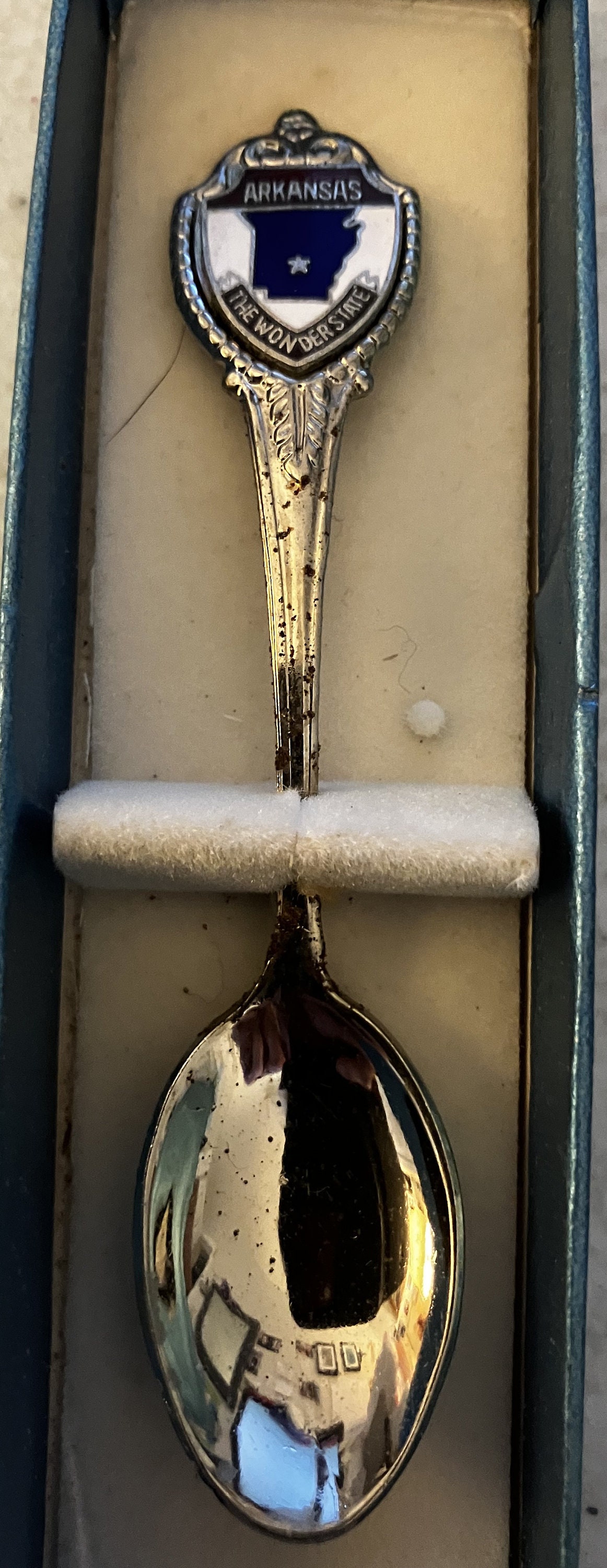 アメリカ合衆国形状スーベニアスプーン壁掛けホルダー（スプーン込み） アメリカ合衆国形状スーベニアスプーン壁掛けホルダー（スプーン込み