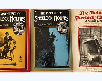 Vintage Sherlock Holmes-böcker: Faksimileutgåvor från 1975