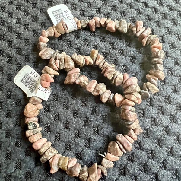 Rhodonite Chip Bracelet