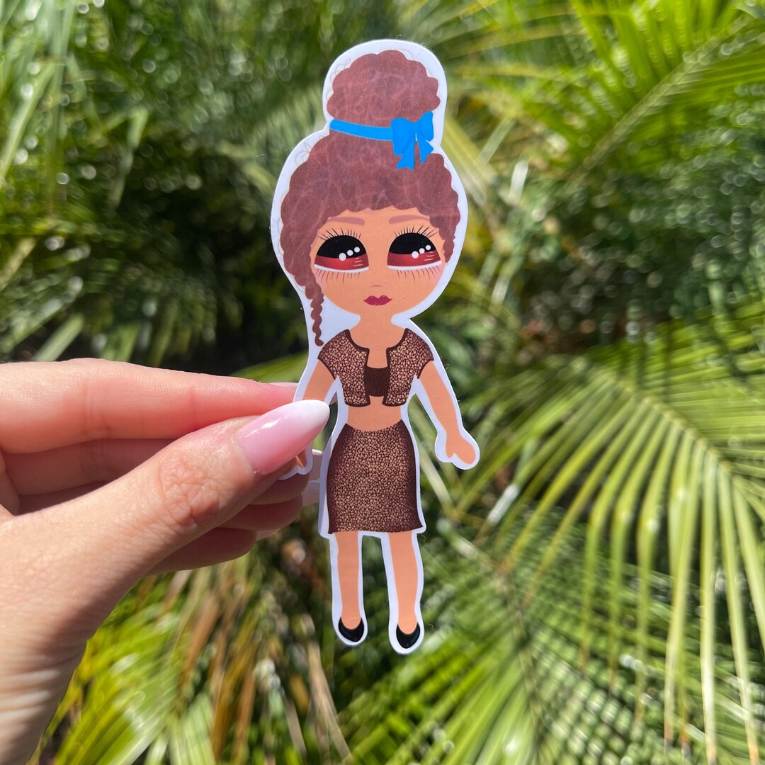 Rose - Glow Girl | Cute Hand Drawn Original Weatherproof Sticker - Etsy