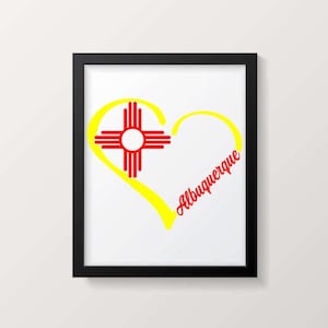 Albuquerque Heart svg