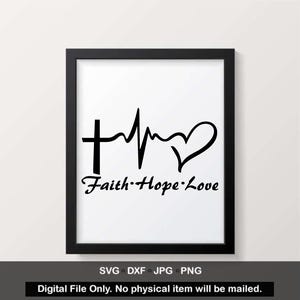 Glaube Hoffnung Liebe svg