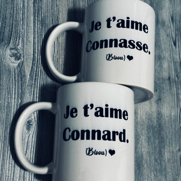 Duo mug amoureux couple / Tasses Amoureux avec Humour !