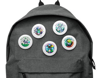 Wild About Burros - Set of pin buttons