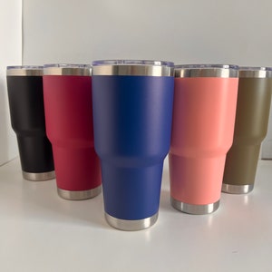 30 oz tumbler with straws and cleaner, personalized, company logo, gift, present, graduation,
