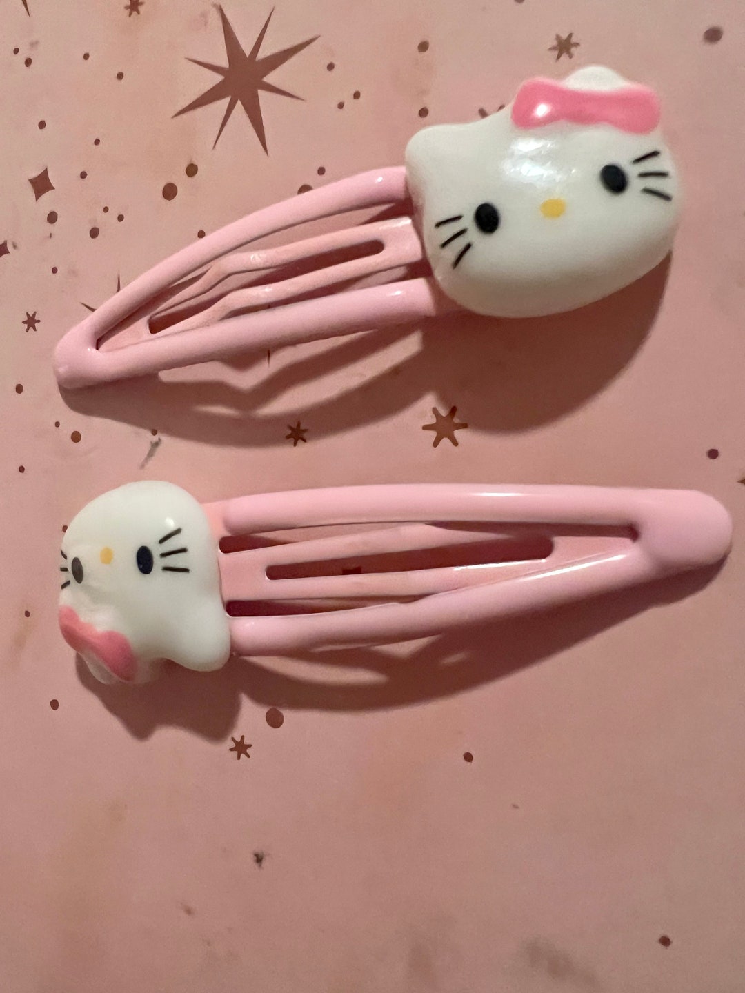 Hair Clips Hello Kitty Y2k Etsy