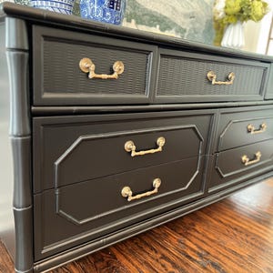 Faux Bamboo Dresser | Sideboard | Credenza | Buffet | Media Console