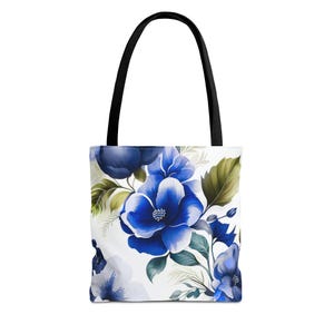 Aquarell Sharon Blume Tragetasche, Floral Tragetasche, Tragetasche, Hortensie Tasche, Aquarell Pflanze Tragetasche, Strand Tragetasche, Blumen Tragetasche
