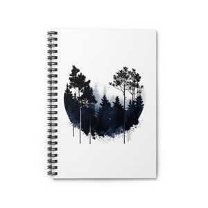 Watercolor Woods Notebook, Woods Notebook, Art Spiral Notebook, Watercolor Landscape Spiral Notebook, Watercolor Art Notebook