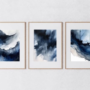 Abstract Art, Set of 3 Farmhouse Wall Art, Digital art download, Nature Bedroom Wall prints, Farmhouse Décor, Kitchen Wall Décor