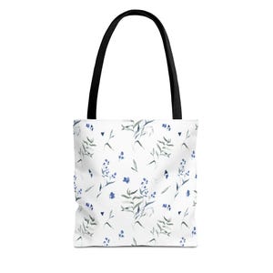Borsa tote con fiori di campo botanici per donna, regali di compleanno per ragazze per la mamma, borsa tote in tela personalizzata per lei, regali personalizzati per le donne