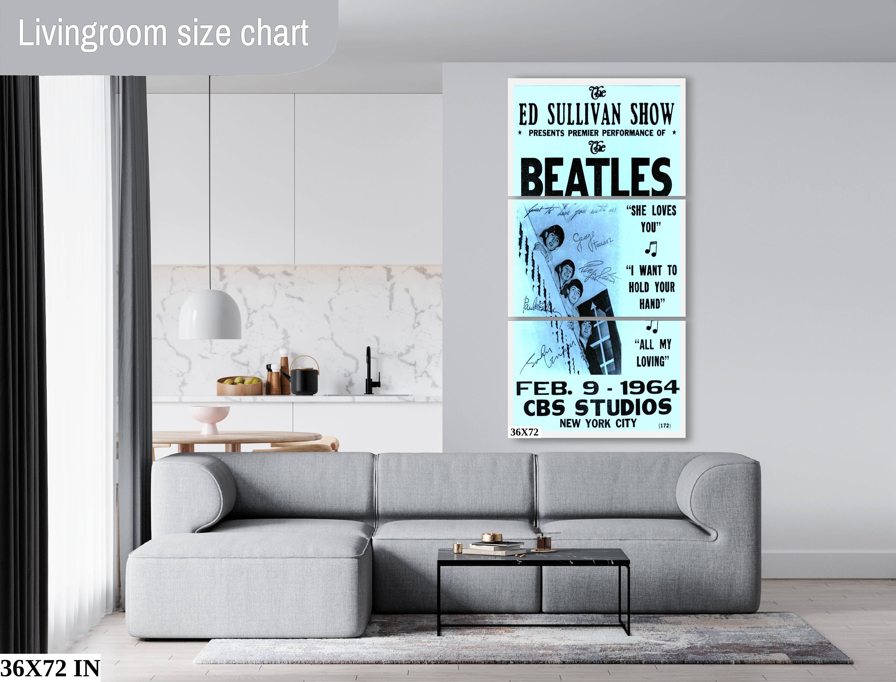 ソファー The Beatles - the Ed Sullivan Show 1964 - Etsy