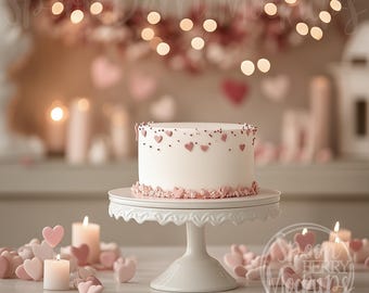 Cake Mockup, Product Display Digital Sell Photo, Cake Mock Up, Cake Topper Mockup, Birthday Candles Mockup, Valentines Day Heart, Party Gift