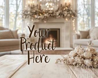 Product Display Mockup, Insert Your Item Background, POD Print on Demand Stock Photo, Boho, Candle Display, Cake, Mug, Frame Sell Photo Set