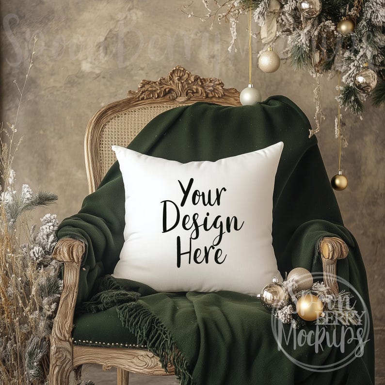 Pillow Mockup, White Blank Throw Pillows Mock Up, Instant Digital