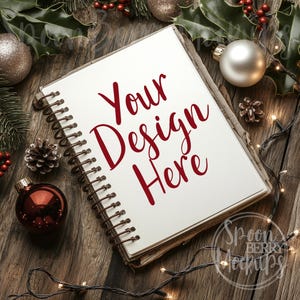 Sketch Pad Mockup, Blank White Mock Up, Instant Digital Download Template Stock Photo, Note Sublimation Diary Planner Art Journal Cover JPG