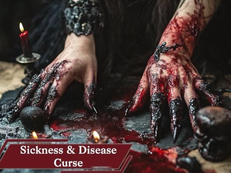 Disease and Sickness Curse Black Magic Revenge Hex