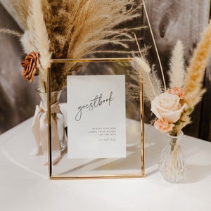 Editable Guestbook Wedding Sign Template, Boho Wedding Decor, DIY Wedding Sign, Wedding Guestbook, Printable Wedding Sign, Instant Download