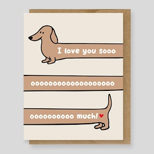 Je t'aime tellement | Carte Anniversaire Saint Valentin amoureux des chiens