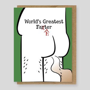 Worlds Greatest Farter (Father) Card | Fathers Day Dads Birthday For Dad Card