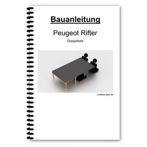 Peugeot Rifter double bed assembly instructions