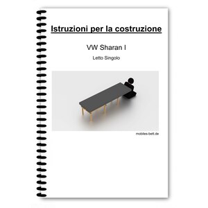 VW Sharan I: Istruzioni per il montaggio del letto singolo