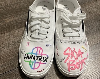 Zapatos de cazador de demonios Kpop pintados a mano personalizados