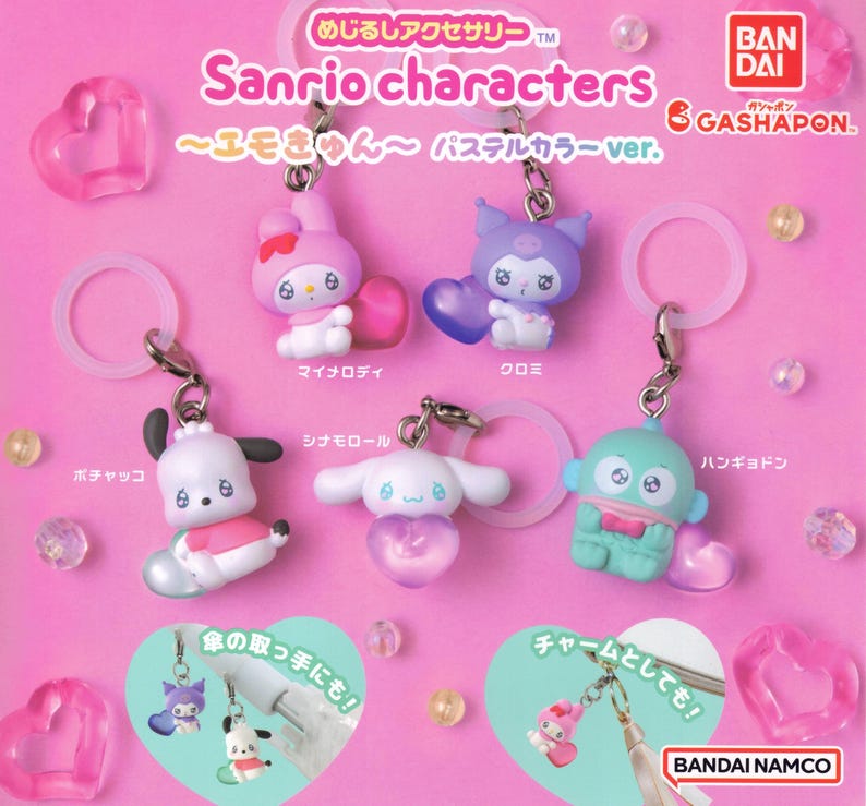 1 My Melody
2 Kuromi
3 Cinnamoroll
4 Pochacco
5 Hangyodon