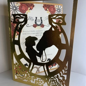quince charro invitations
