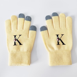 Luvas personalizadas com nome para adultos Luvas personalizadas para crianças Presente para crianças para o Natal Luvas para presente de inverno Acessório para uso manual