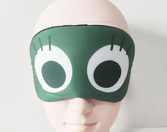 Silk Sleep Mask with Cooling Gel – Eyes Design