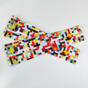 Mosaic Pattern Arm Sleeves: UV Protection for Cycling, Gardening