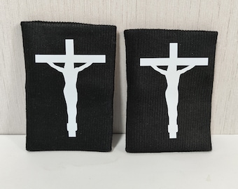 Cross Wrist Sweatbands Sets of 2, Jesus Sports Sweatbands