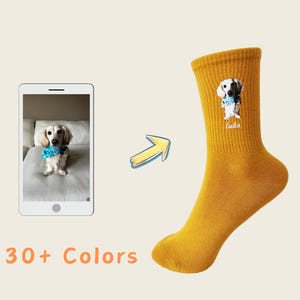 Custom Socks with Photos Personalized Pictures Socks Funny Gift for Women Men Friends Gift Back to School Present Custom Image Socks