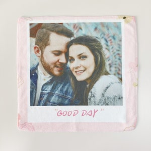 Personalized Photo Towel: Custom Travel Gift, Superfine Fiber (14x14 inches)
