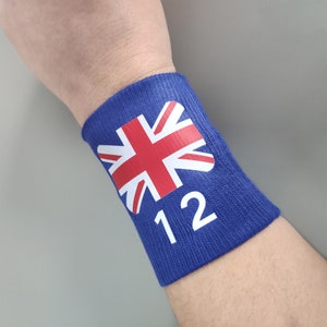 Custom National Flag Wristbands: Personalized Sports Sweatband Set