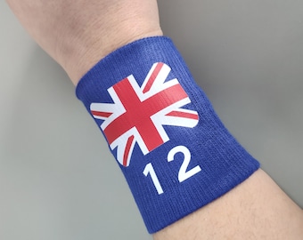 Pulseras personalizadas con la bandera nacional: Conjunto de muñequeras deportivas personalizadas