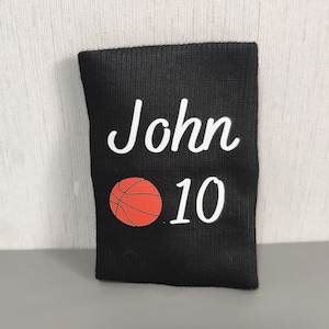 Benutzerdefinierte Schweißbänder 2er-Set, personalisierte Sport Armband, Basketball Armband, Fußball Schweißbänder, Geschenk für Sportler