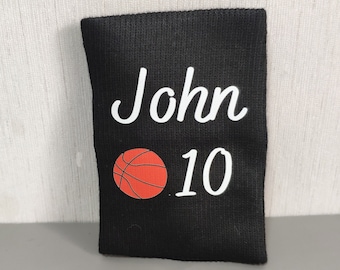 Personalized Sport Sweatbands Set: Custom Name & Number, Cotton Blend