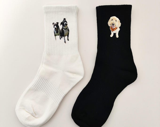 Custom Socks with Photo Christmas Gifts Women Socks Personalized Pets Picture Socks Gift Custom Pets Lover Gifts for Men Socks
