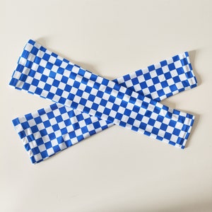 Blue Plaid UV Protection Cooling Arm Sleeves: Gardening, Sports