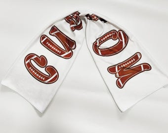 Personalized Football Team Towel: Custom Name & Number Gift