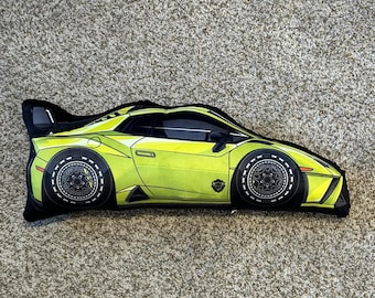 Cojines de coche económicos / Cojines de coche Lambo neón / Cojines de coche exóticos / Cojines decorativos para habitaciones de coche / Ideas de regalos para aficionados a los coches / Decoración de habitaciones SneakerHead