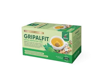 Gripalfit Natural Respiratory Care Herbal Tea ( 30 Teabags ) Unique selection of Eucalyptus and more.