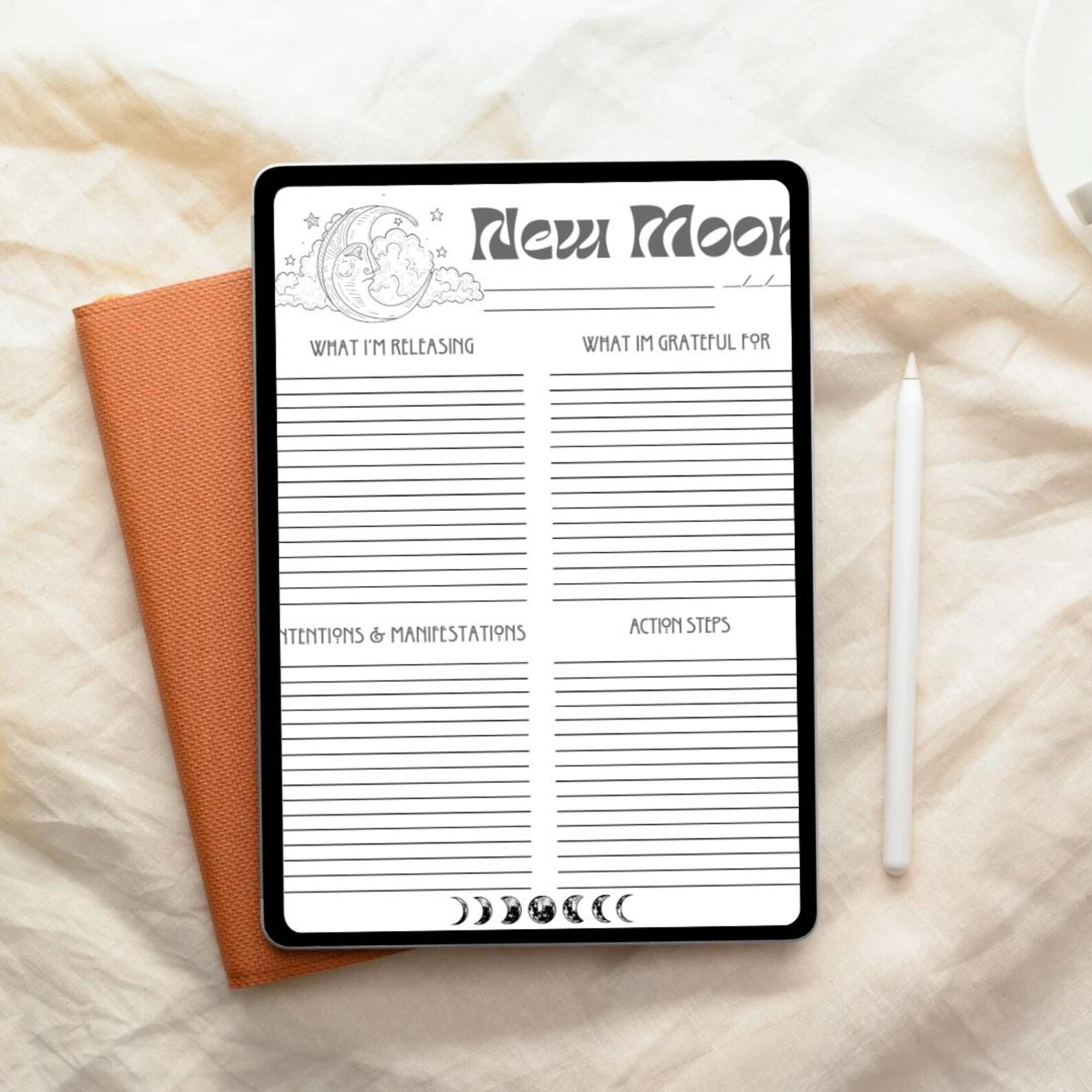 New Moon Ritual Sheet - Printable PDF, Digital Download, Manifestation ...