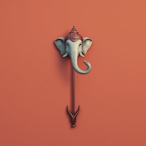 Lord Ganesh Digital Poster - Ganapati Ganesha - Elephant God Hindu - Minimalistisch - Digitale download