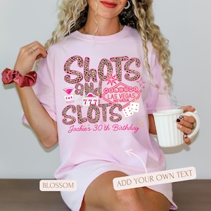 Personalized Las Vegas Birthday Trip Comfort Colors Shirts, Birthday Crew Gifts, Vegas Squad Tee, 30th Bday T-Shirt, 40th, 50th Party Trip image 6
