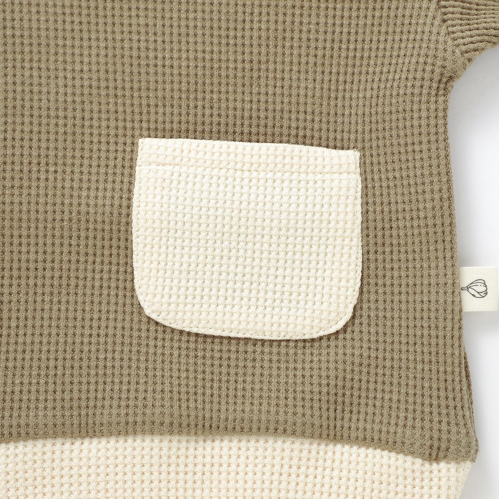 Children's Honey Flower Waffle Knit Tee and Shorts Set main image 1