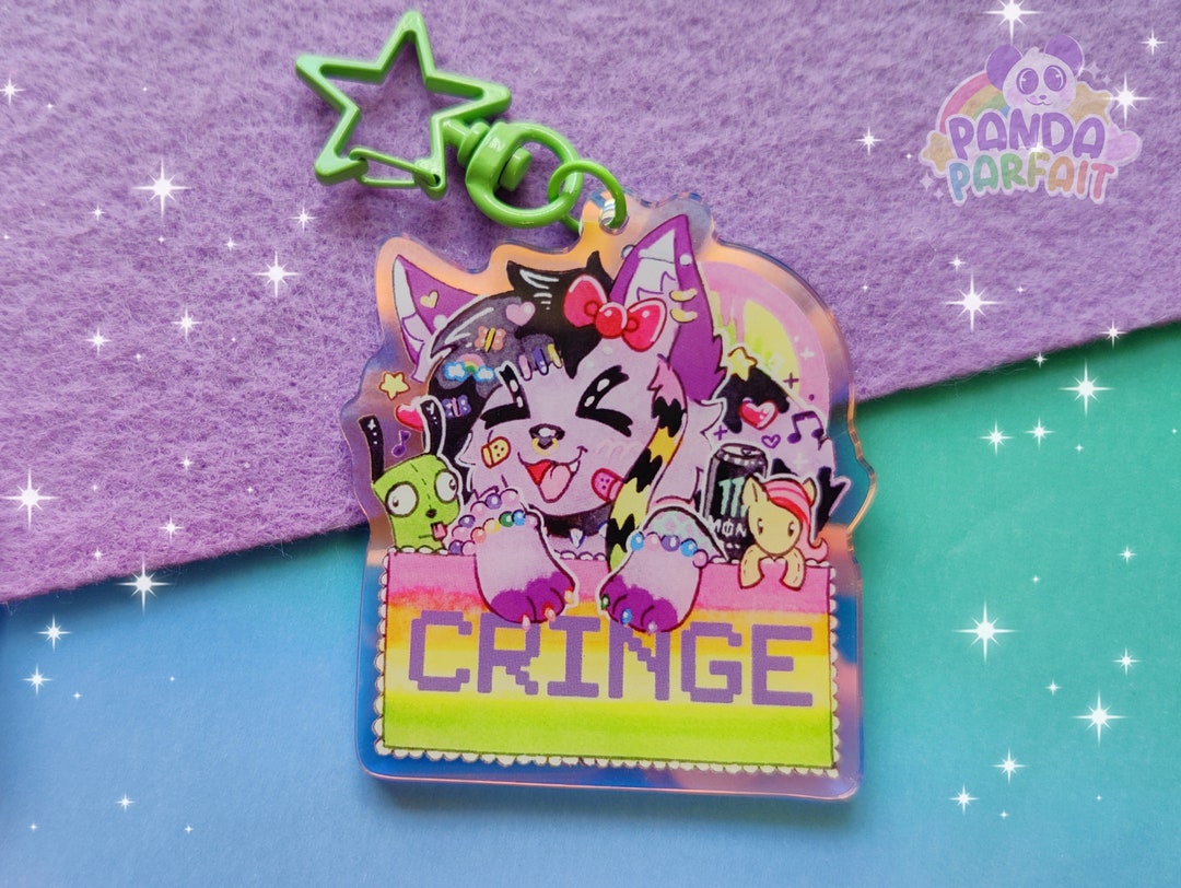 Sparkle Furry CRINGE Keychain
