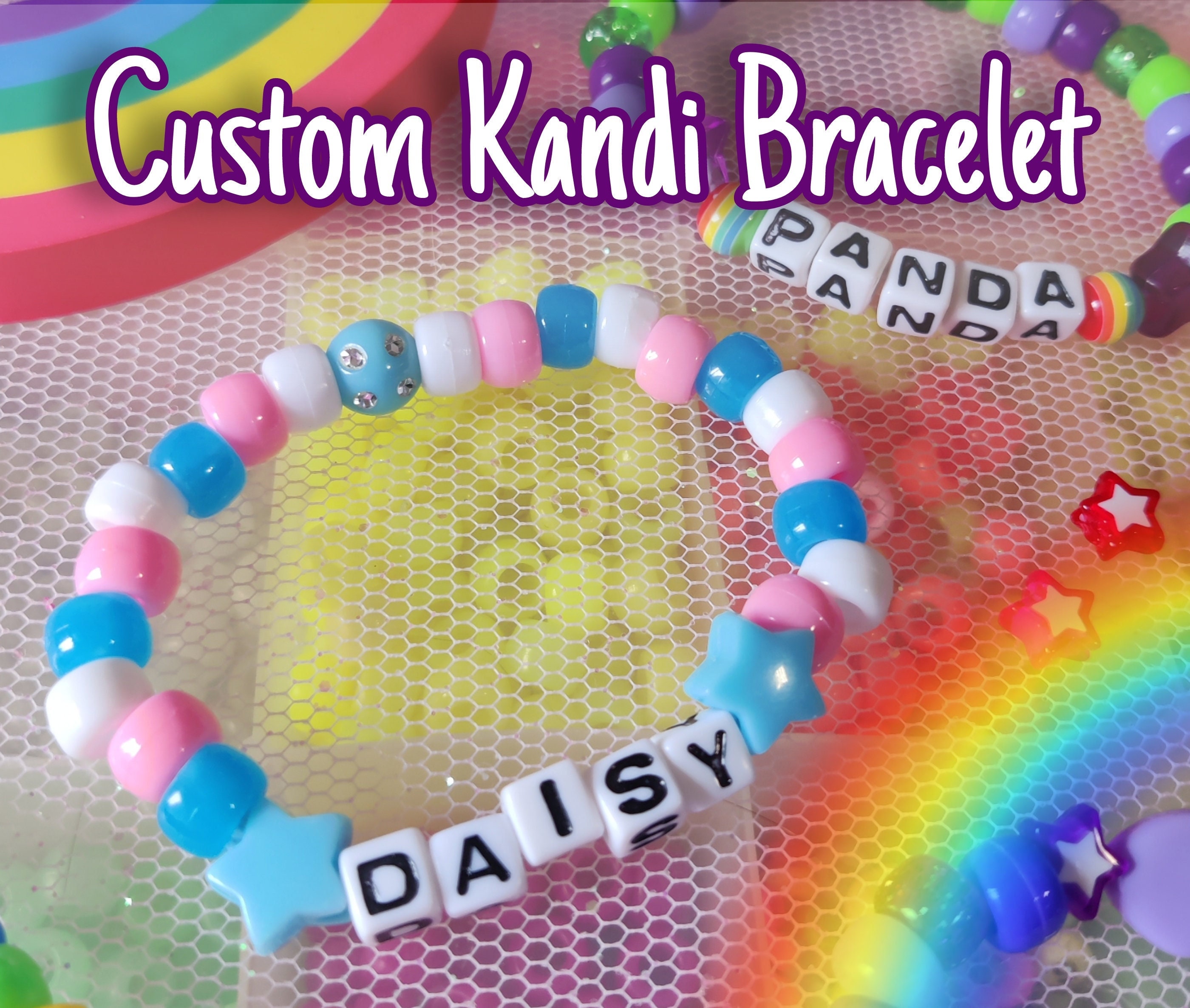 1 5 10 15 20 25 Kandi Bracelet Random Selection of Colors and